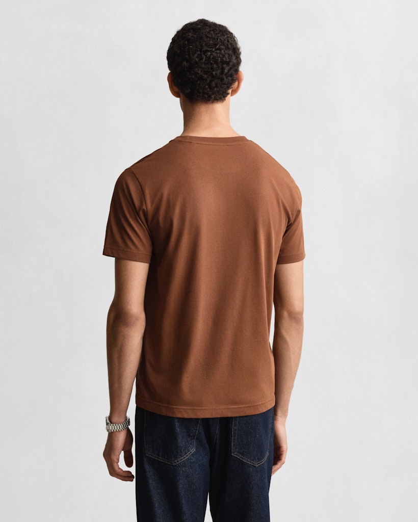 Gant Herren T-Shirts kurz Mahogany Br