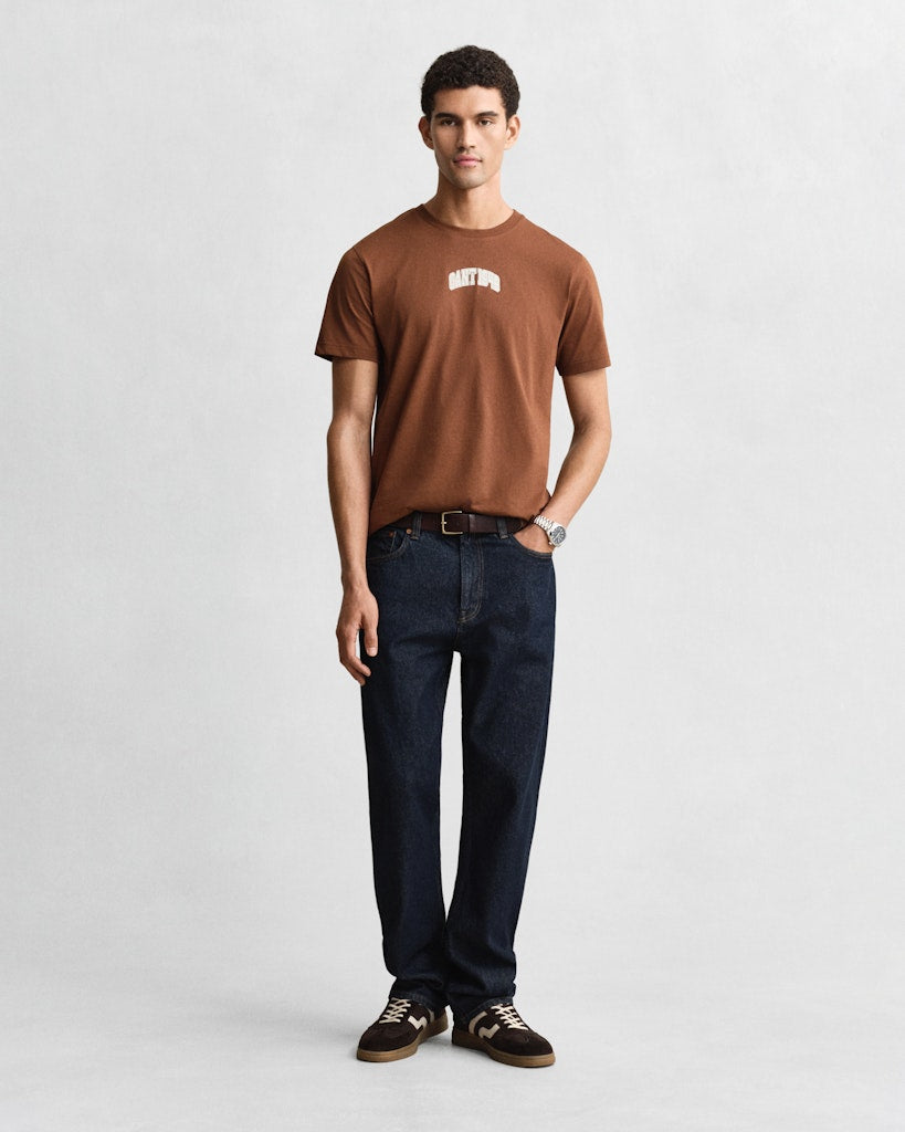 Gant Herren T-Shirts kurz  Mahogany Br