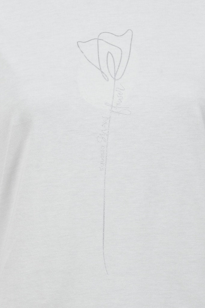 Soquesto Damen T-Shirts Offwhite