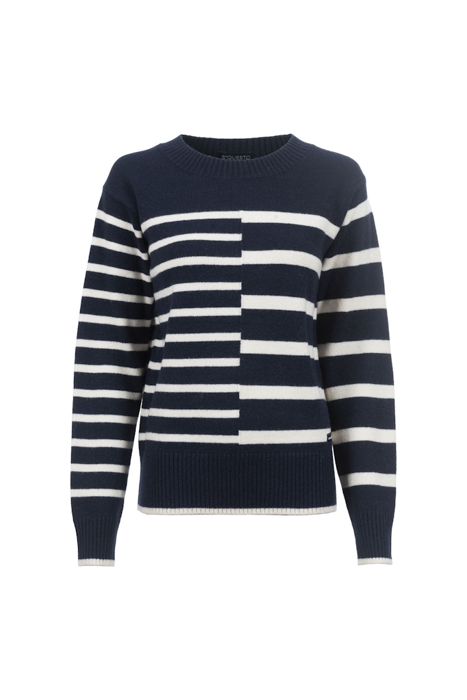 Soquesto Damen Pullover Dunkelblau