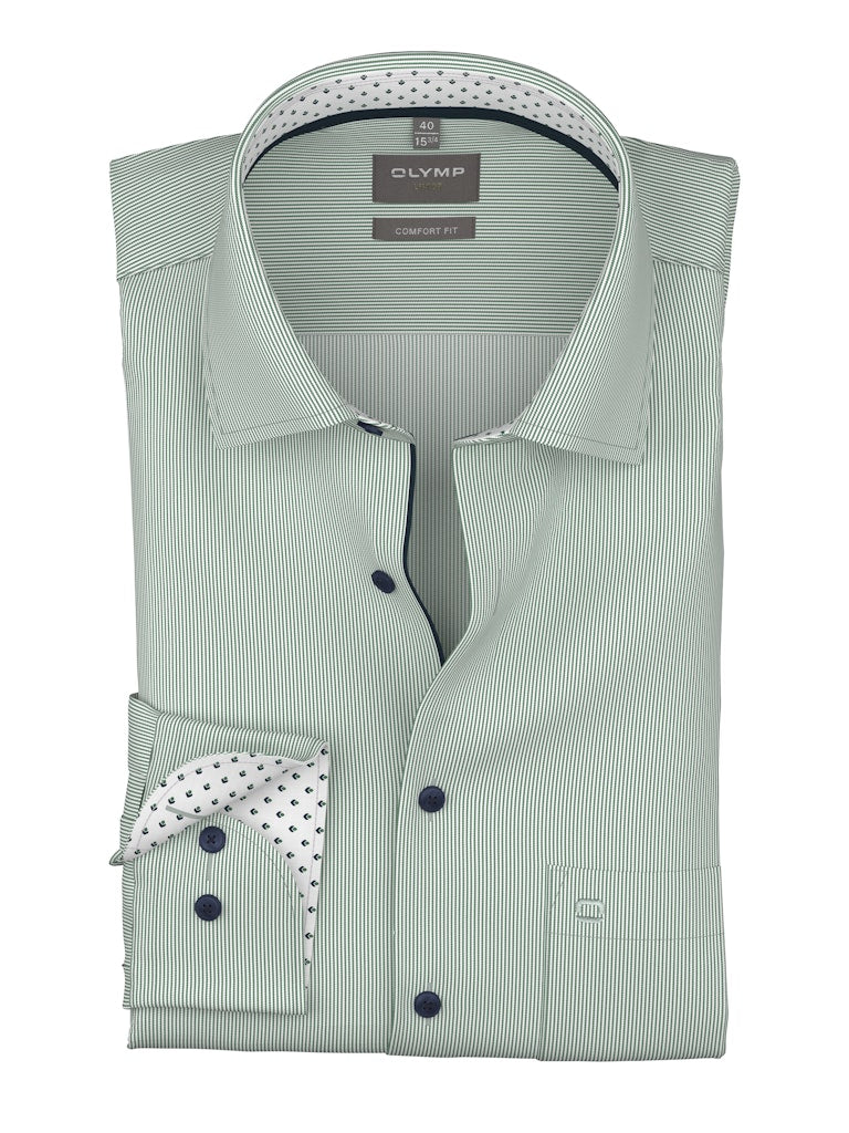 Olymp Herren Hemden lang  Grõn