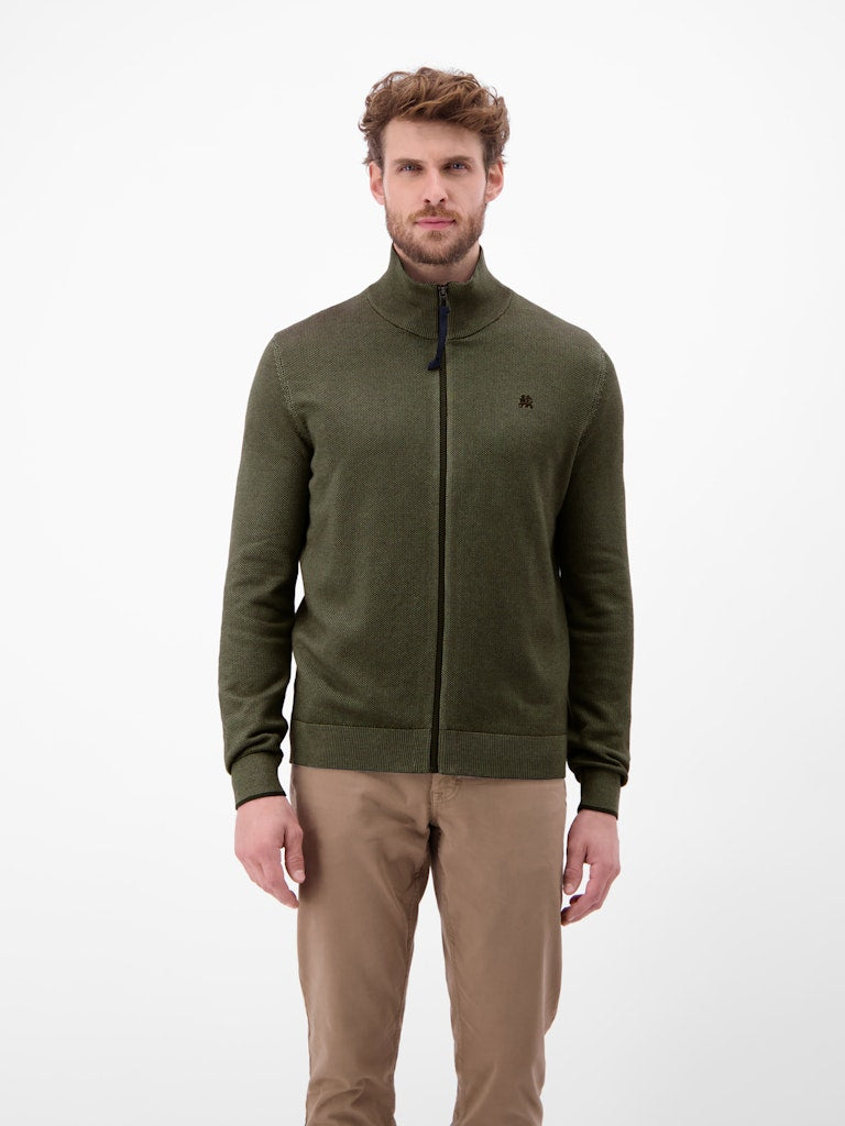 Lerros Herren Strickjacken Nordic Olive