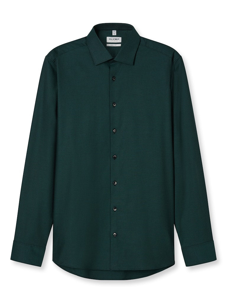 Olymp Herren Hemden lang Dunkelgrõn