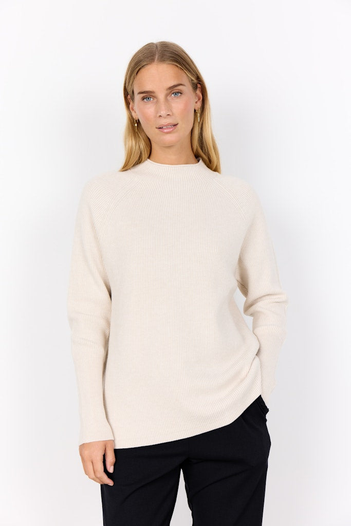 Soya Concept Damen Pullover Cream Melange