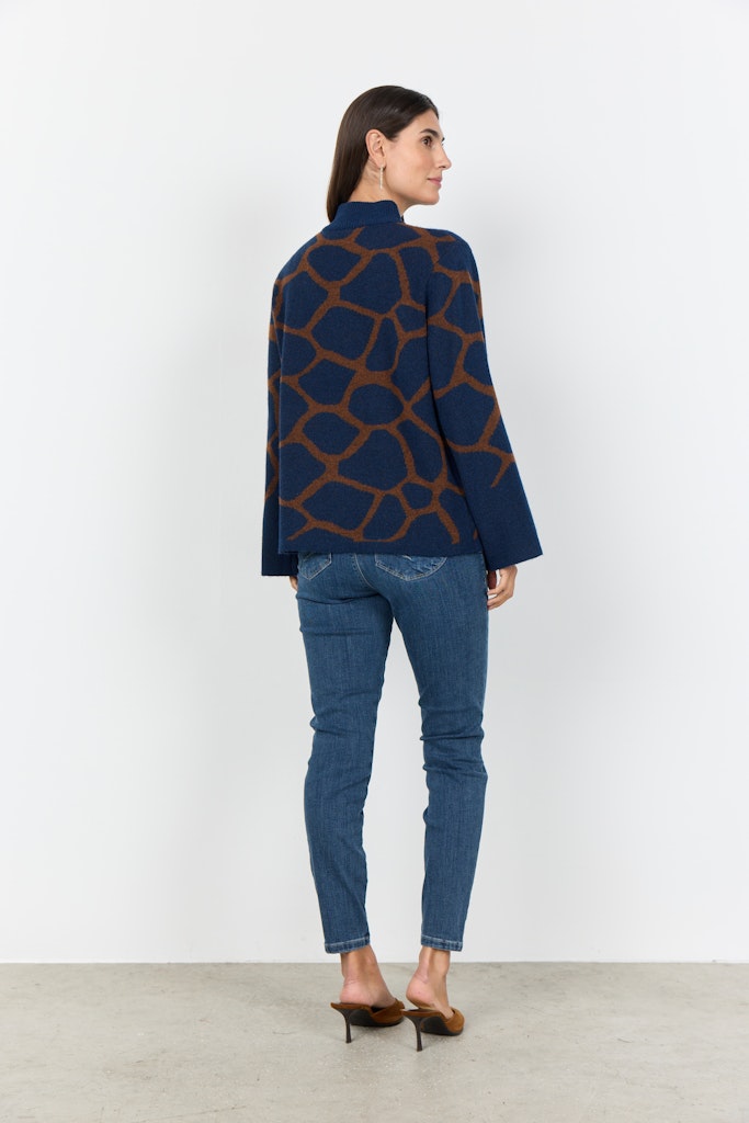 Soya Concept Damen Pullover Navy Blazer Com