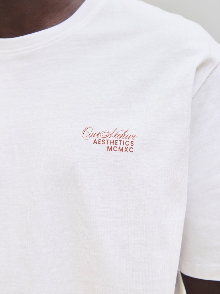 Jack & Jones Herren T-Shirts kurz Bright White