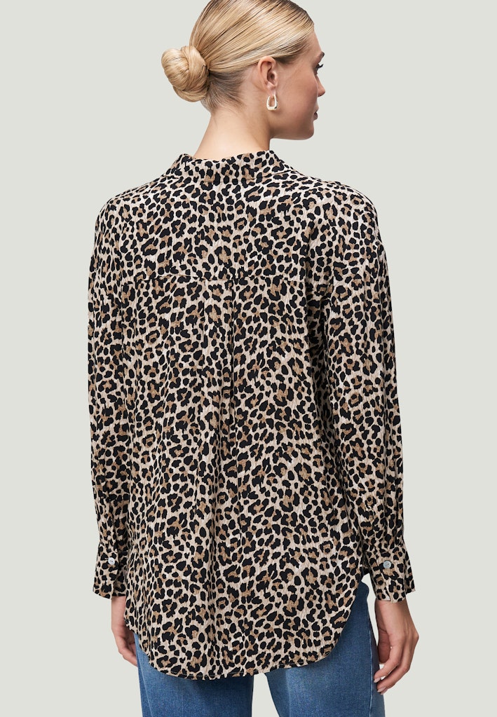 Zero Damen Blusen Beigeblack