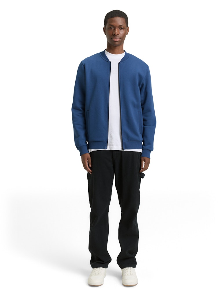 Tom Tailor denim Herren Sweatjacken Ocean Night Blu