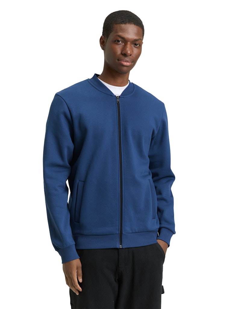 Tom Tailor denim Herren Sweatjacken Ocean Night Blu