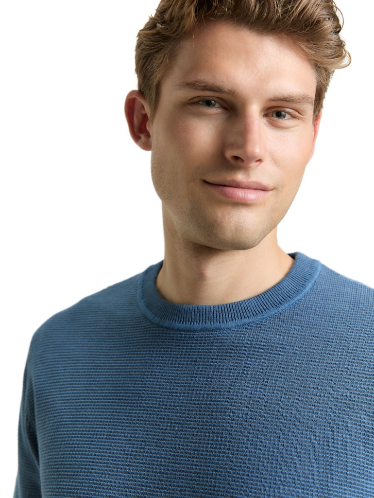 Tom Tailor Herren Pullover Faded Uniform B