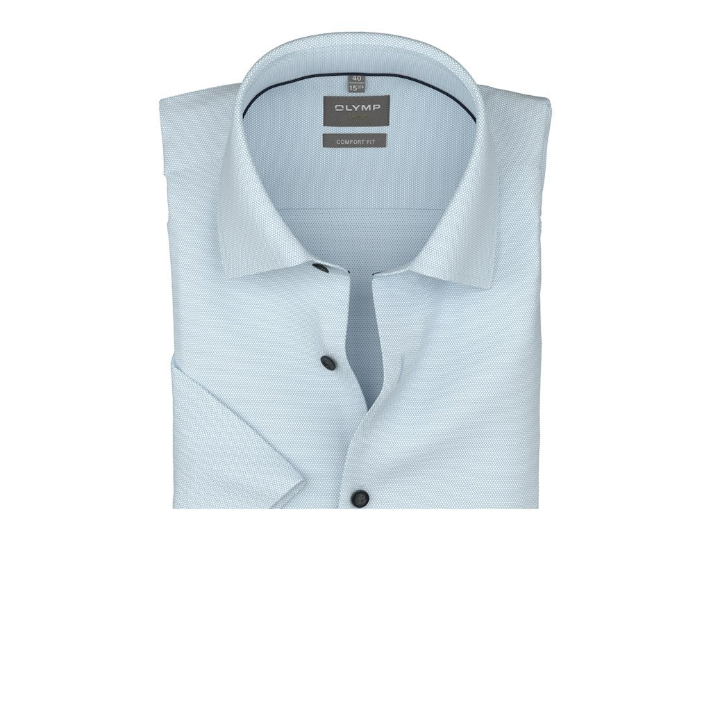 Olymp Herren Hemden kurz  Bleu