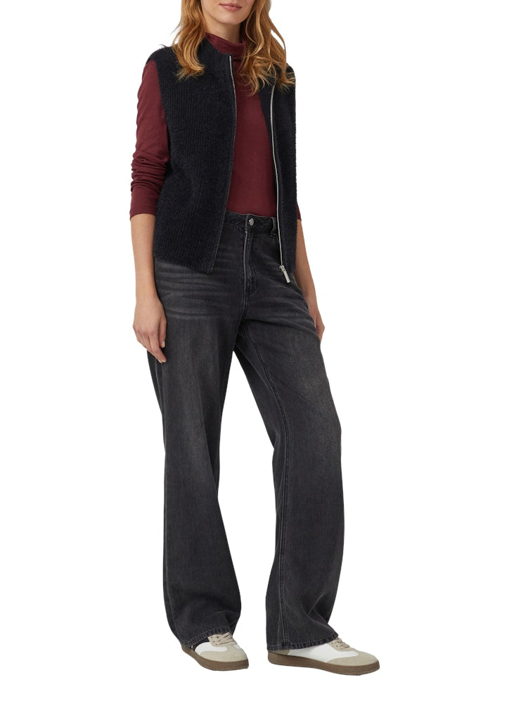 S. Oliver red Damen Pullover Grey/Black