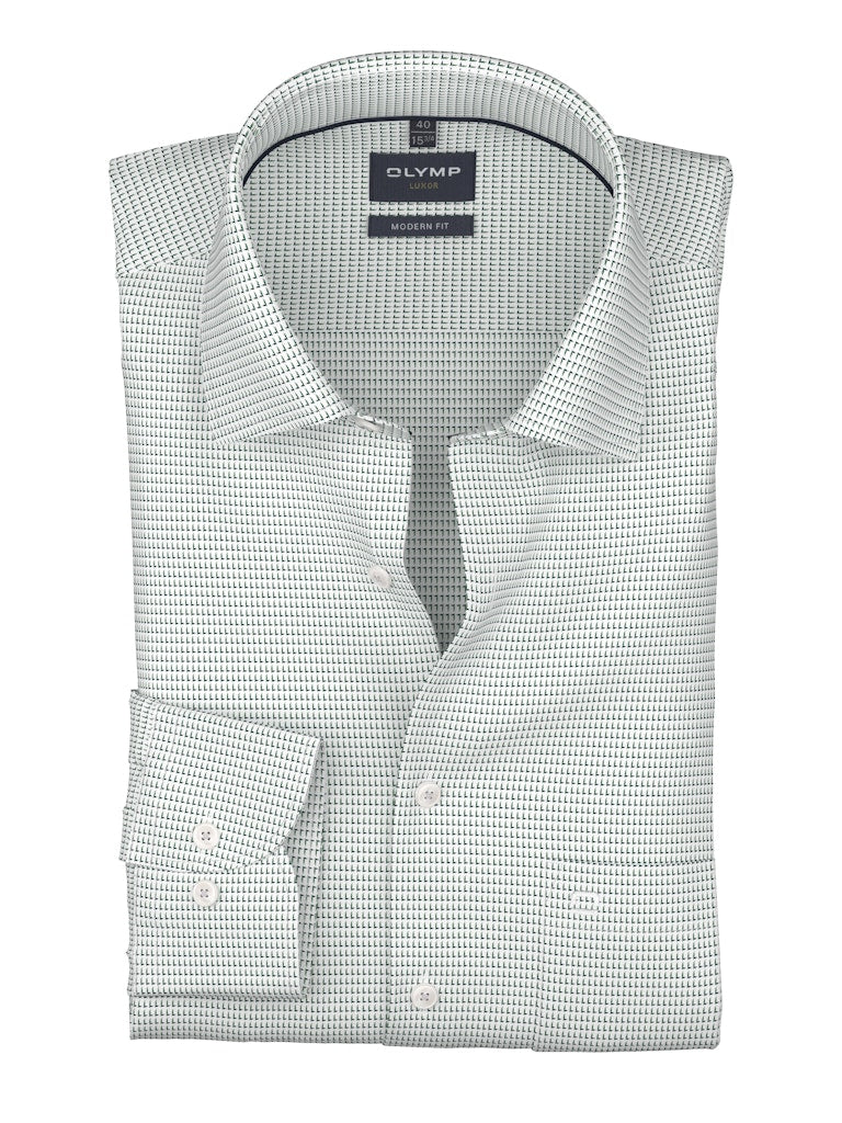 Olymp Herren Hemden lang  Grõn