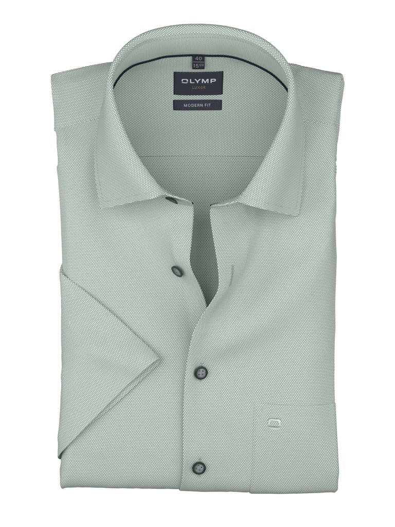 Olymp Herren Hemden kurz  Grõn