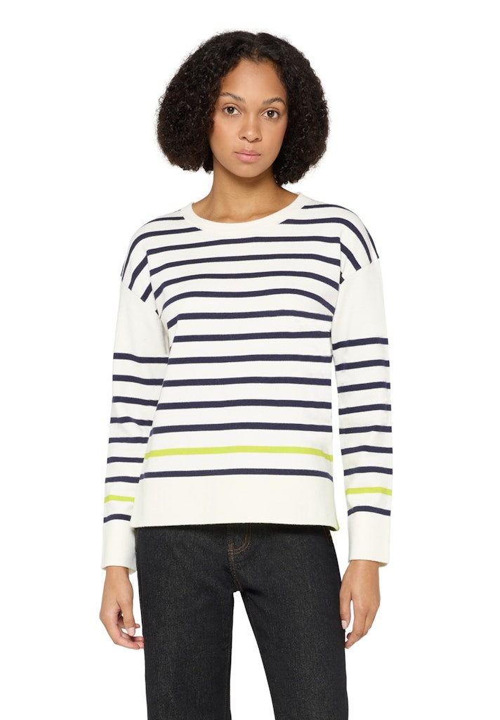Cartoon Damen Pullover Blue/Cream