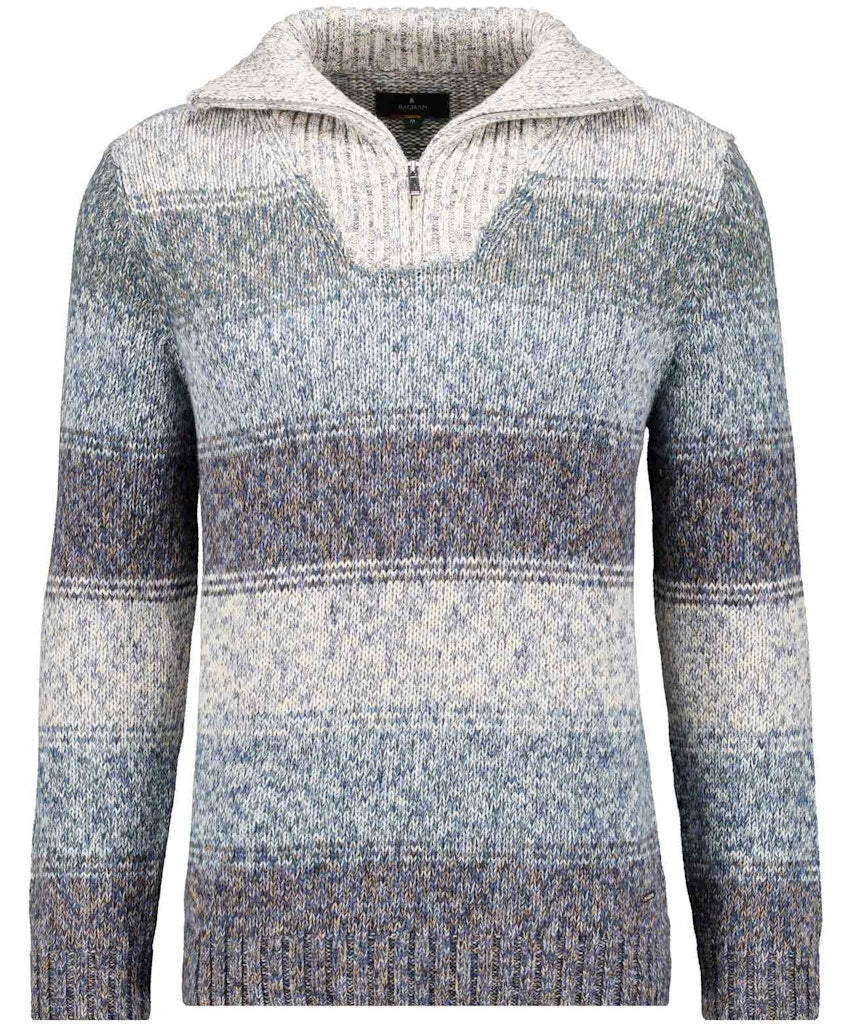 Ragman Herren Pullover  Grau Melan