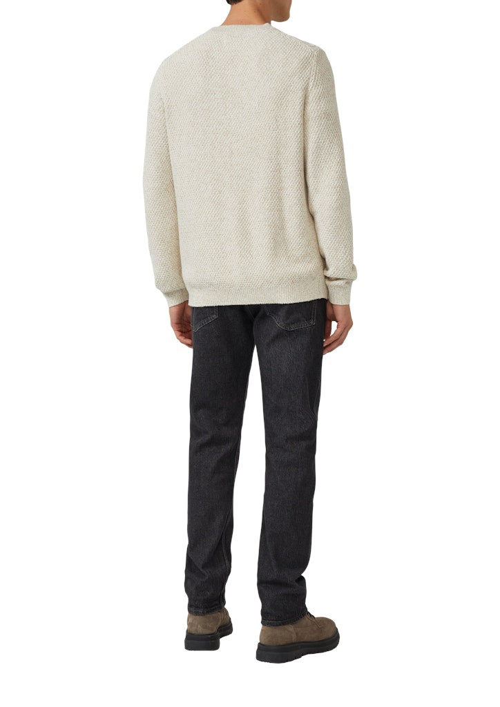 S. Oliver red Herren Pullover White