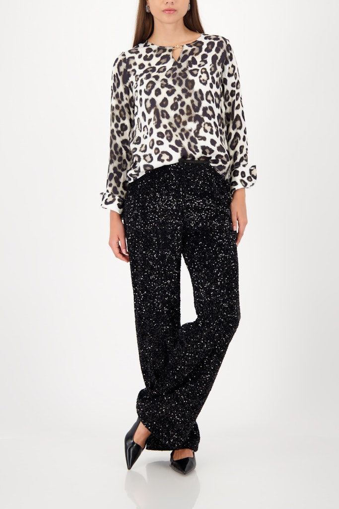 Monari Damen Blusen  Schwarz Gem