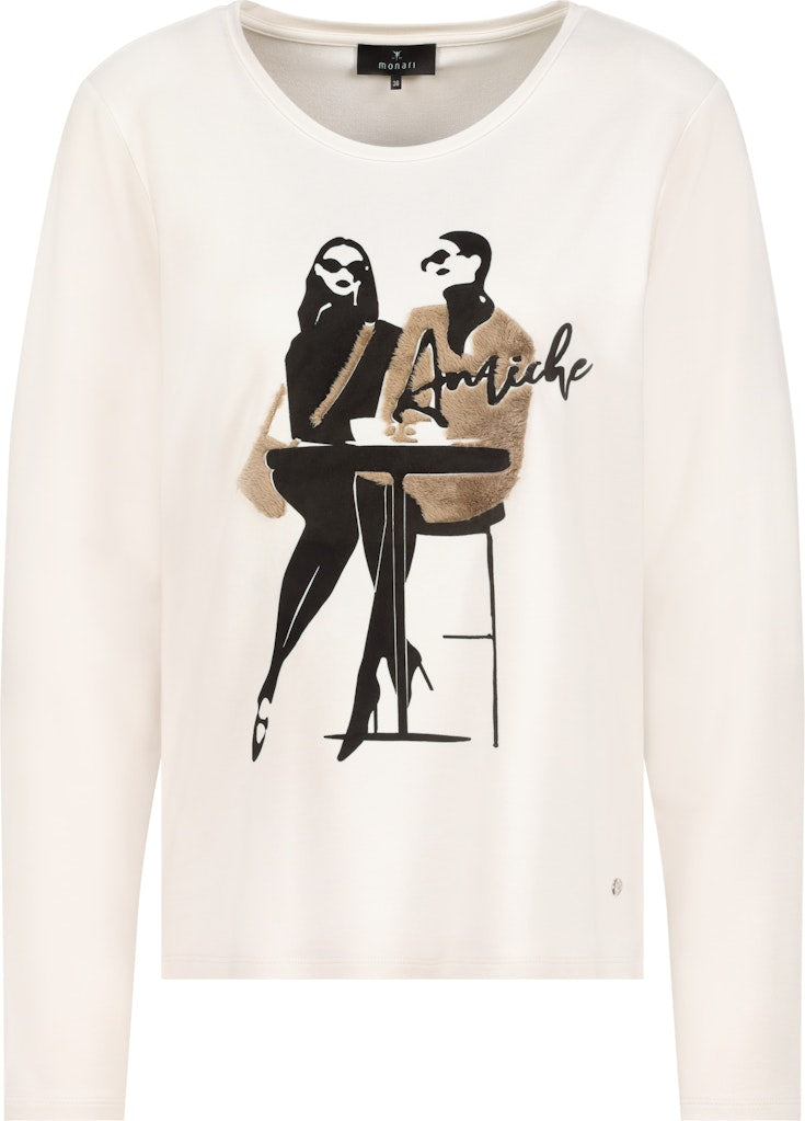 Monari Damen T-Shirts  Almond