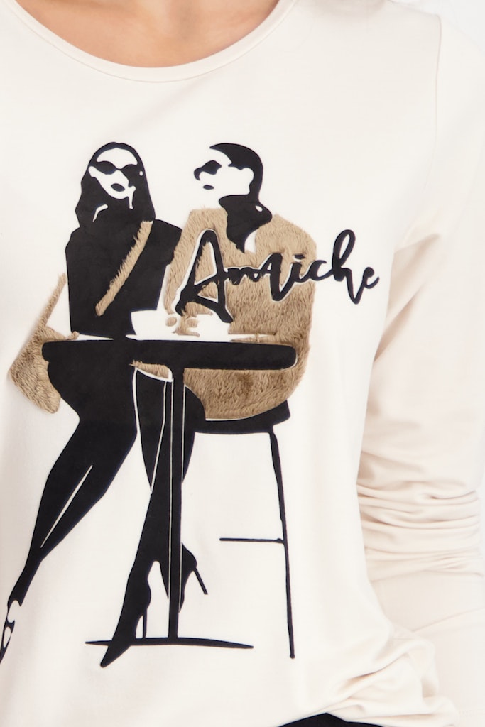 Monari Damen T-Shirts  Almond