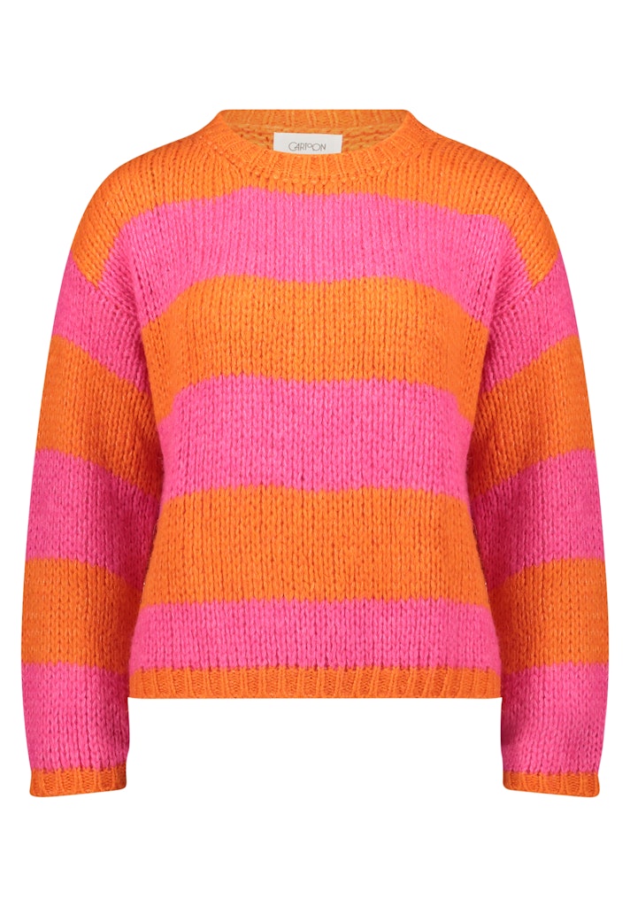 Cartoon Damen Pullover Orange/Pink