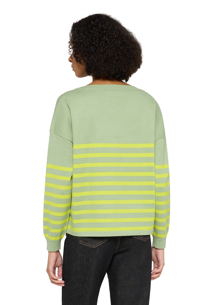 Cartoon Damen Pullover Green/Yellow