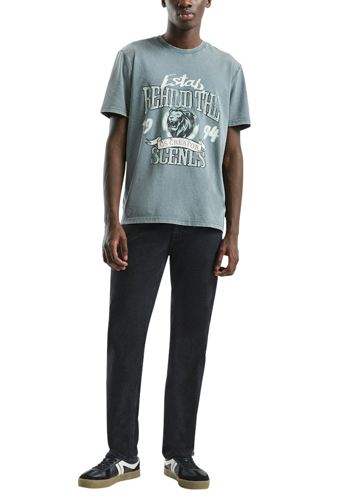 QS by S.Oliver Herren T-Shirts kurz Blue