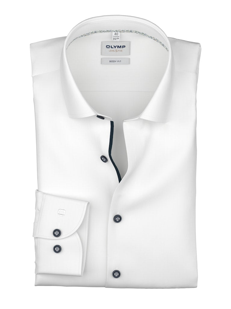 Olymp Herren Hemden lang  Weiss