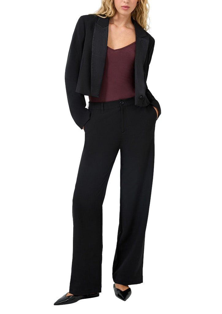 QS by S.Oliver Damen Hosen Grey/Black