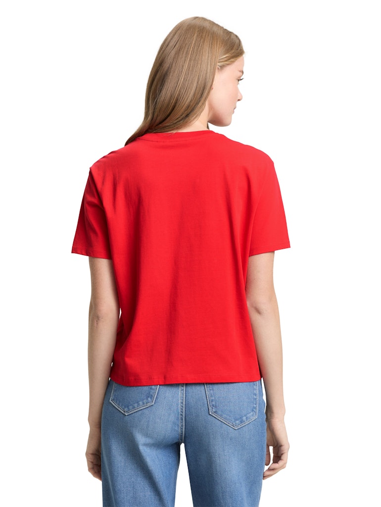 Tom Tailor denim Damen T-Shirts Brilliant Red