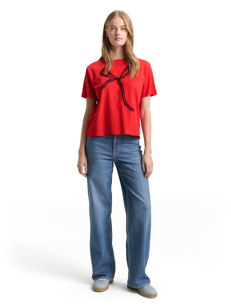 Tom Tailor denim Damen T-Shirts Brilliant Red