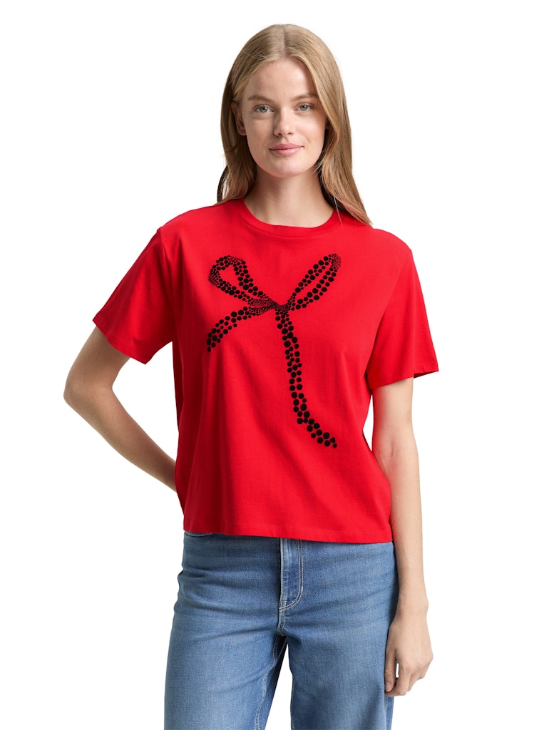 Tom Tailor denim Damen T-Shirts Brilliant Red