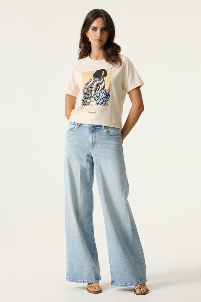 Garcia Damen T-Shirts Whitecap