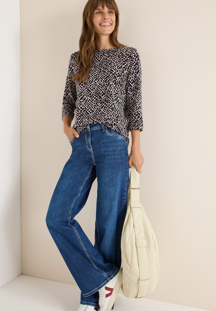 Cecil Damen T-Shirts Eggplant