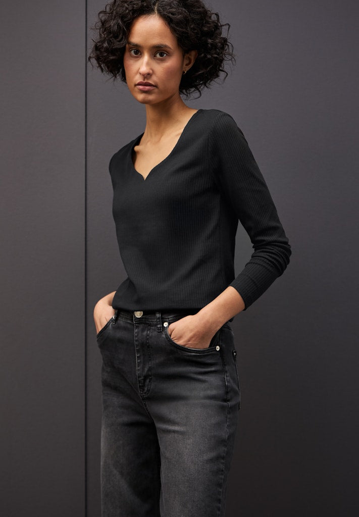 Street One Damen T-Shirts  Black