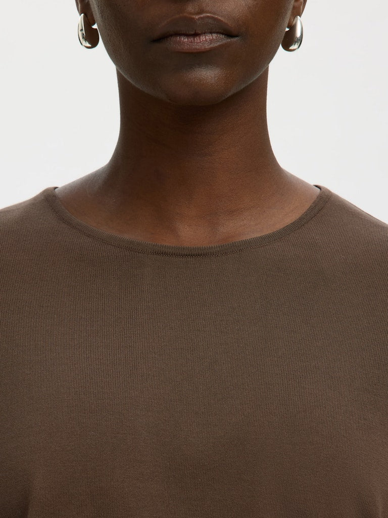Selected Femme Damen Pullover Chocolate Chip