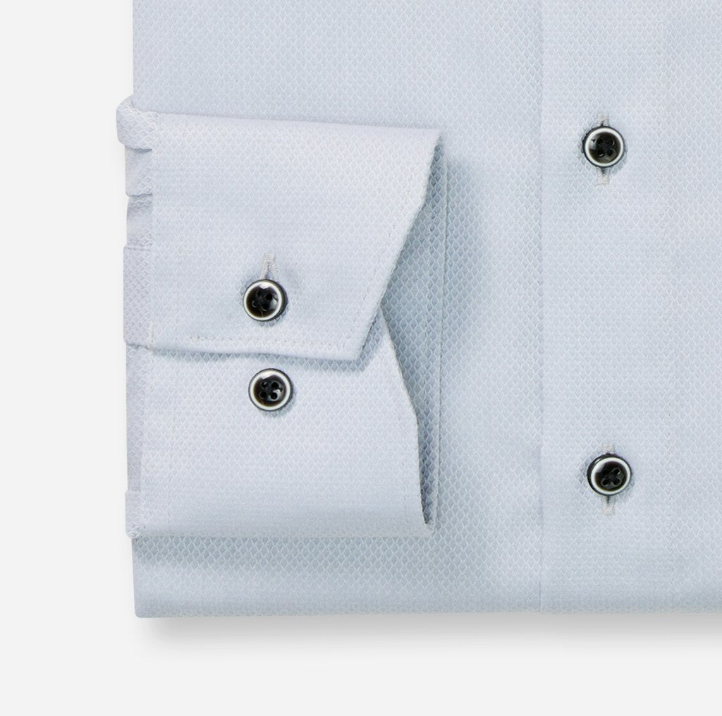 Olymp Herren Hemden lang  Silbergrau