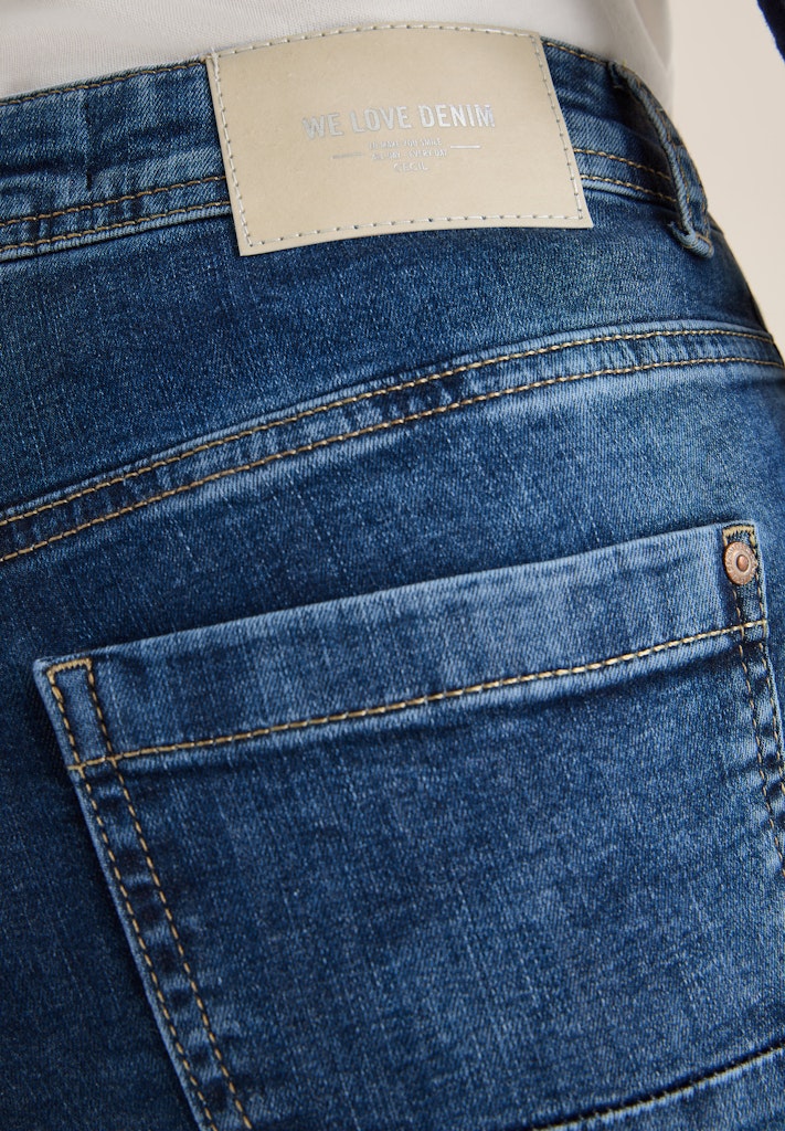 Cecil Damen Hosen Mid Blue