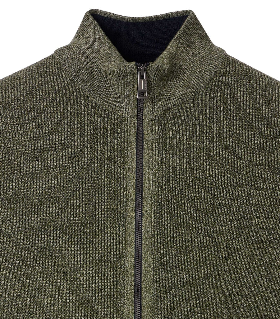 Casa Moda Herren Strickjacken Gruen