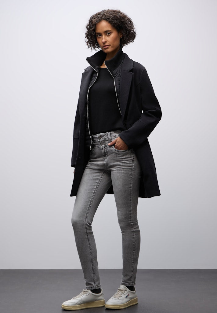 Street One Damen Hosen Mid Grey