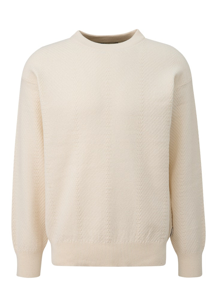 QS by S.Oliver Herren Pullover White