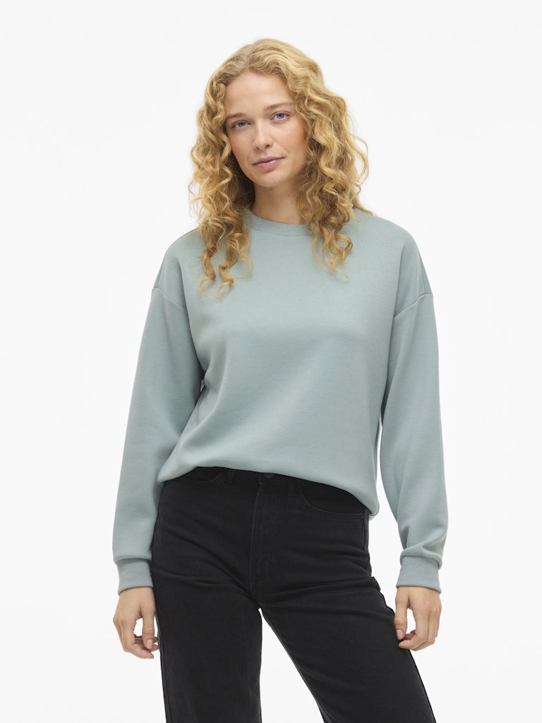 Vila Damen Sweatshirts Blue Surf