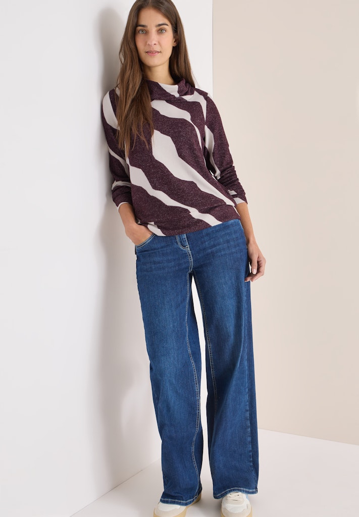 Cecil Damen T-Shirts  Eggplant