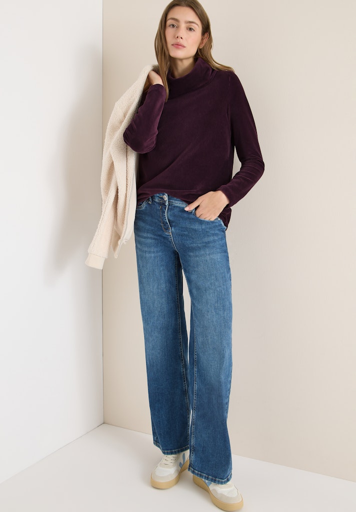 Cecil Damen T-Shirts  Eggplant