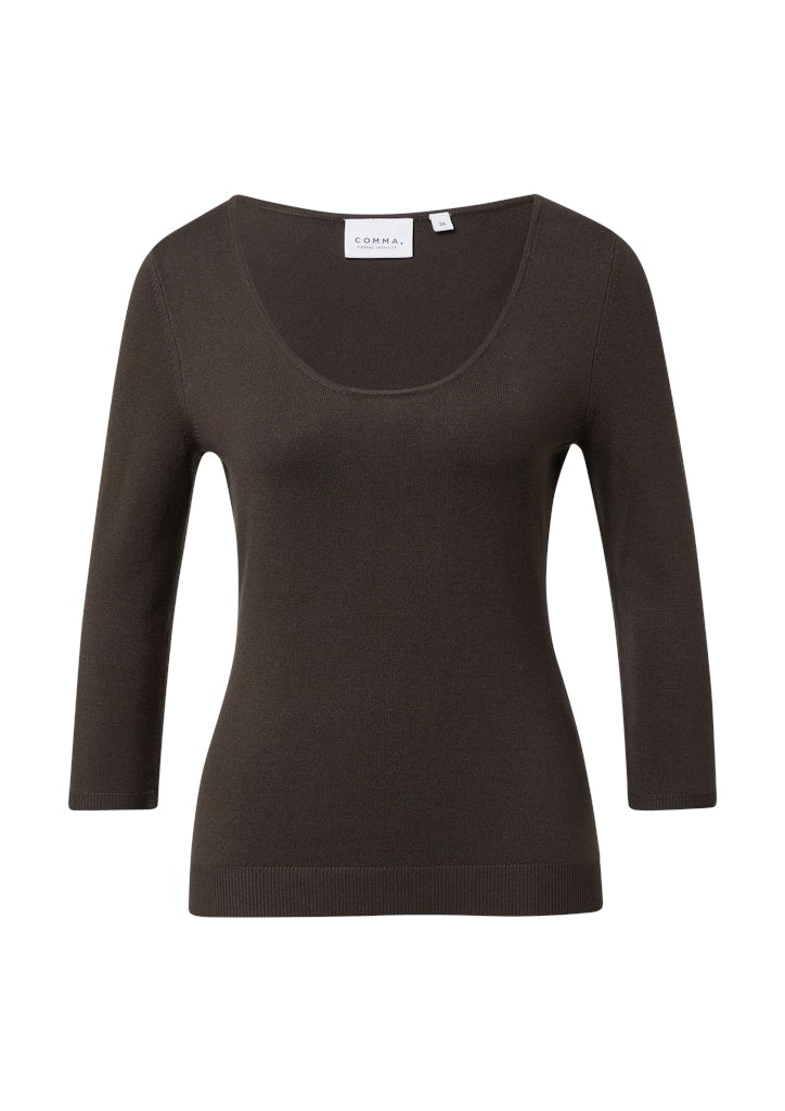 Comma Damen Pullover Brown