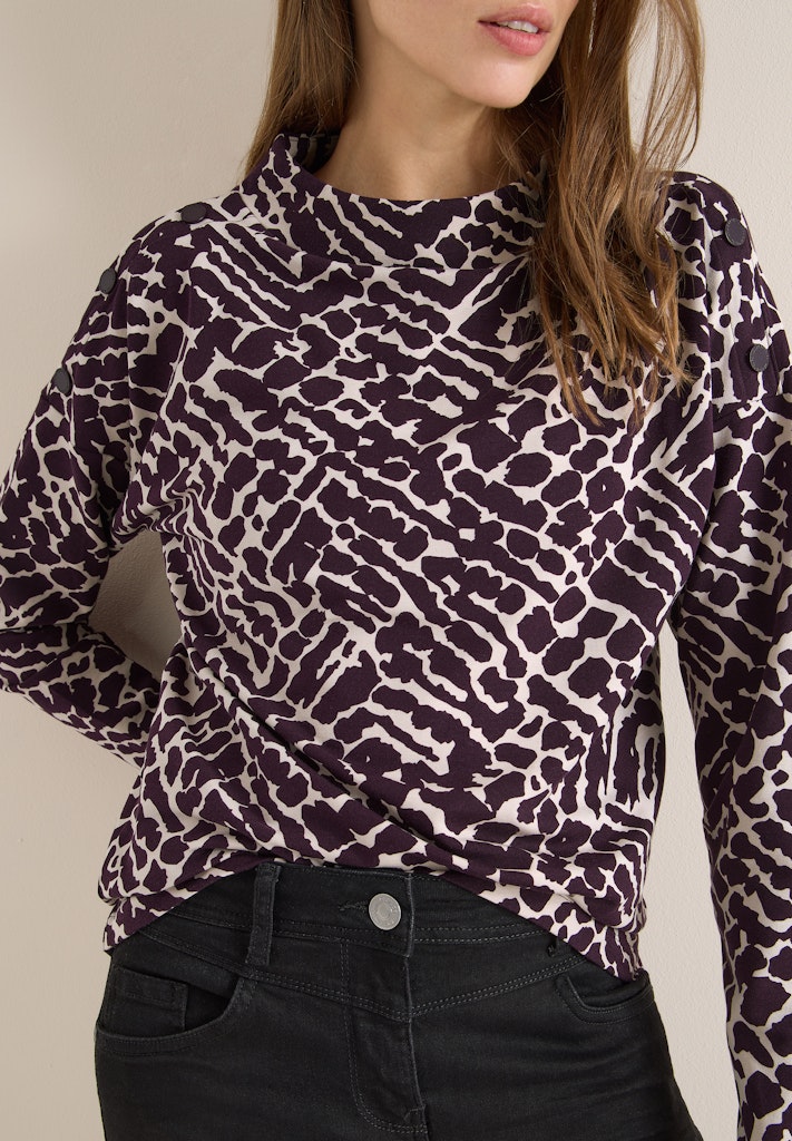 Cecil Damen T-Shirts  Eggplant