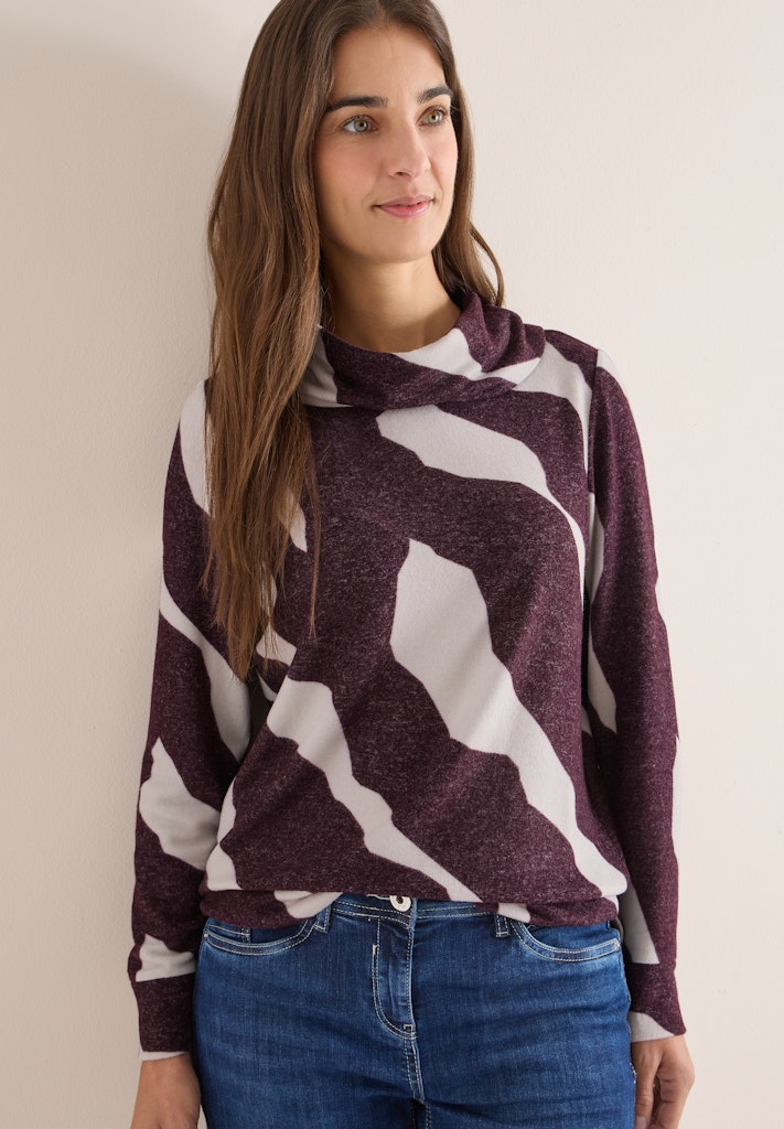 Cecil Damen T-Shirts  Eggplant