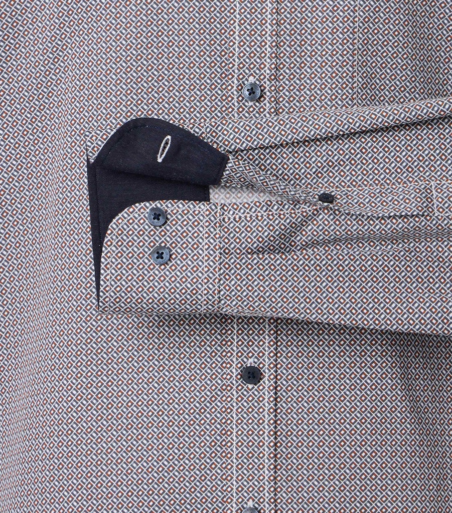 Casa Moda Herren Hemden Silber