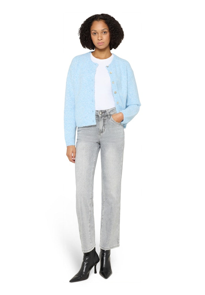 Cartoon Damen Strickjacken Light Blue Mela
