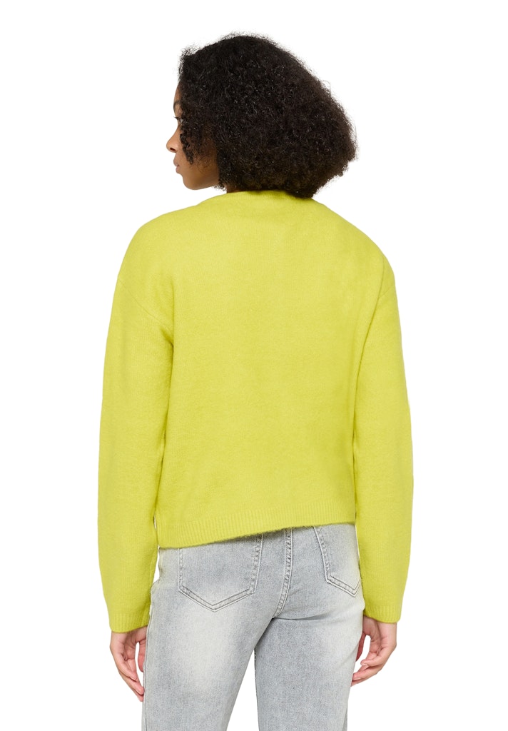 Cartoon Damen Strickjacken Neon Yellow